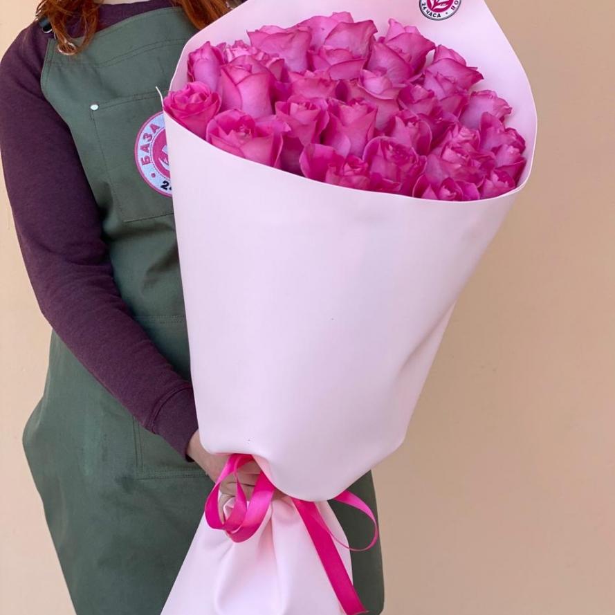 Букеты из розовых роз 70 см (Эквадор) код  28600vlg