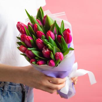Розовые тюльпаны (21 шт.)